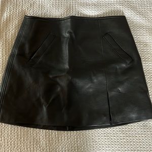Blank NYC Leather Skirt